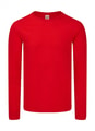 Heren T-shirt LS Fruit of the Loom Iconic 150 Classic 61-446-0 Red
